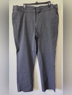Lane Bryant The Allie Straight Leg Dress Pants Gray Plus Size 22 Career Slacks